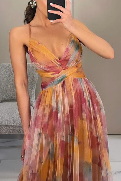 Vaëlia | Stunning Floral Print Maxi Dress