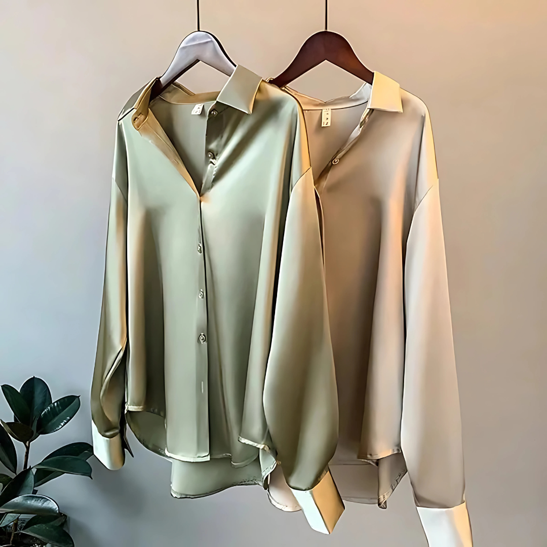 Viki – Classic Button-Up Blouse