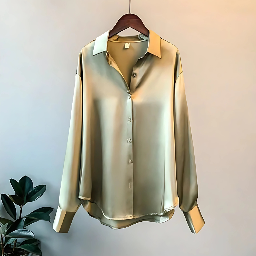 Viki – Classic Button-Up Blouse