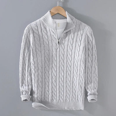 OLAF | PULL ZIPPÉ NORDIQUE EN MAILLE 