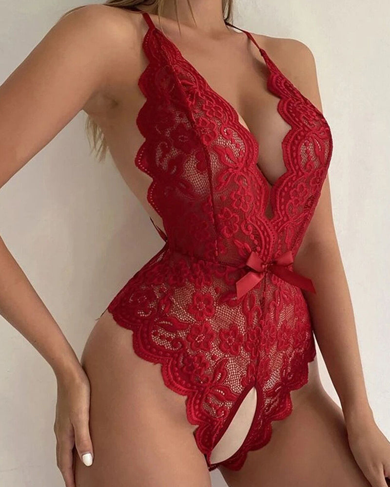 Halterneck bodysuit