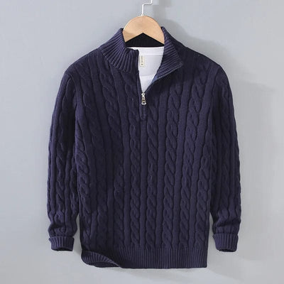 OLAF | PULL ZIPPÉ NORDIQUE EN MAILLE 