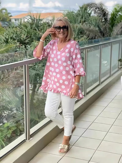 Viki – Relaxed Polka Dot Tunic