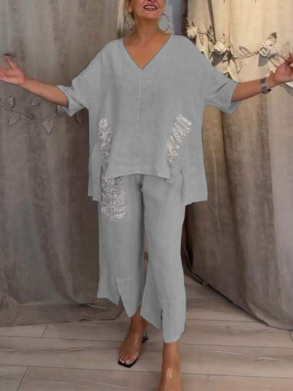 WHITE | Two-Piece Summer Outfit with Natural Elegance and Flowing Comfort for Days