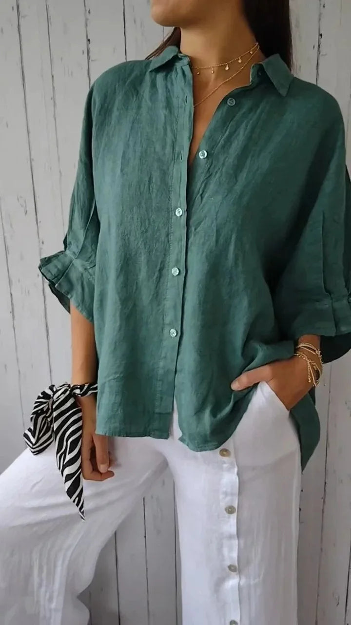 Viki – Relaxed Button-Up Shirt