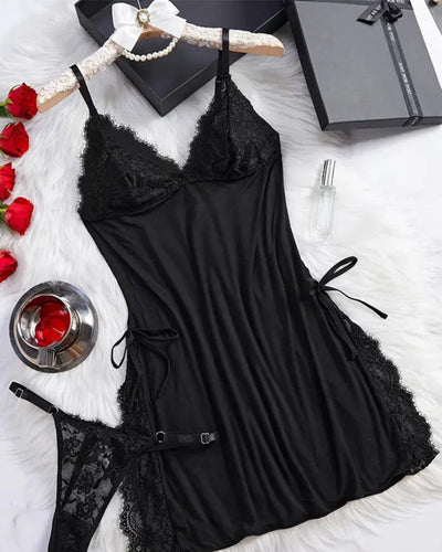Lingerie sexy décolleté en V profond