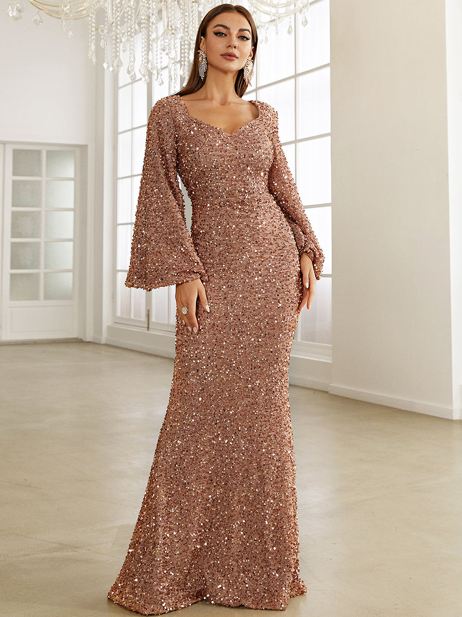 LUNAR | ELEGANT LONG SLEEVE DRESS