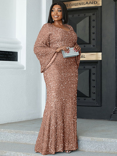 LUNAR | ELEGANT LONG SLEEVE DRESS