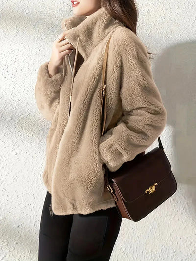 Brit & Boho™ I Sofia Drawstring Teddy Coat