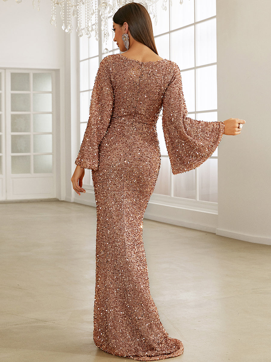 LUNAR | ELEGANT LONG SLEEVE DRESS