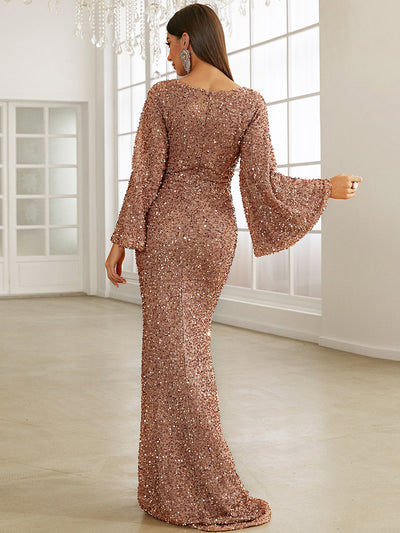 LUNAR | ELEGANT LONG SLEEVE DRESS