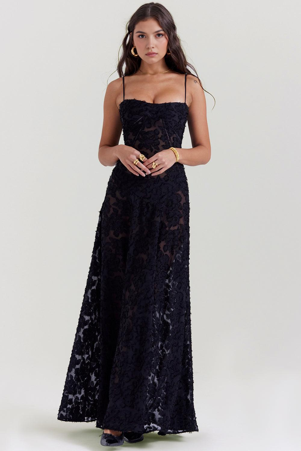 Black | Seren Evening Dress