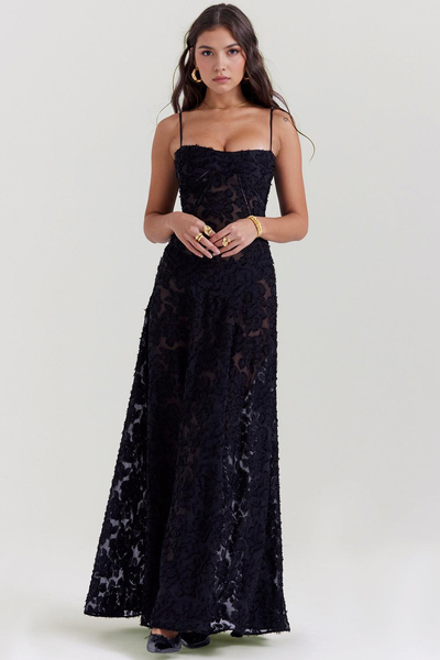 Black | Seren Evening Dress