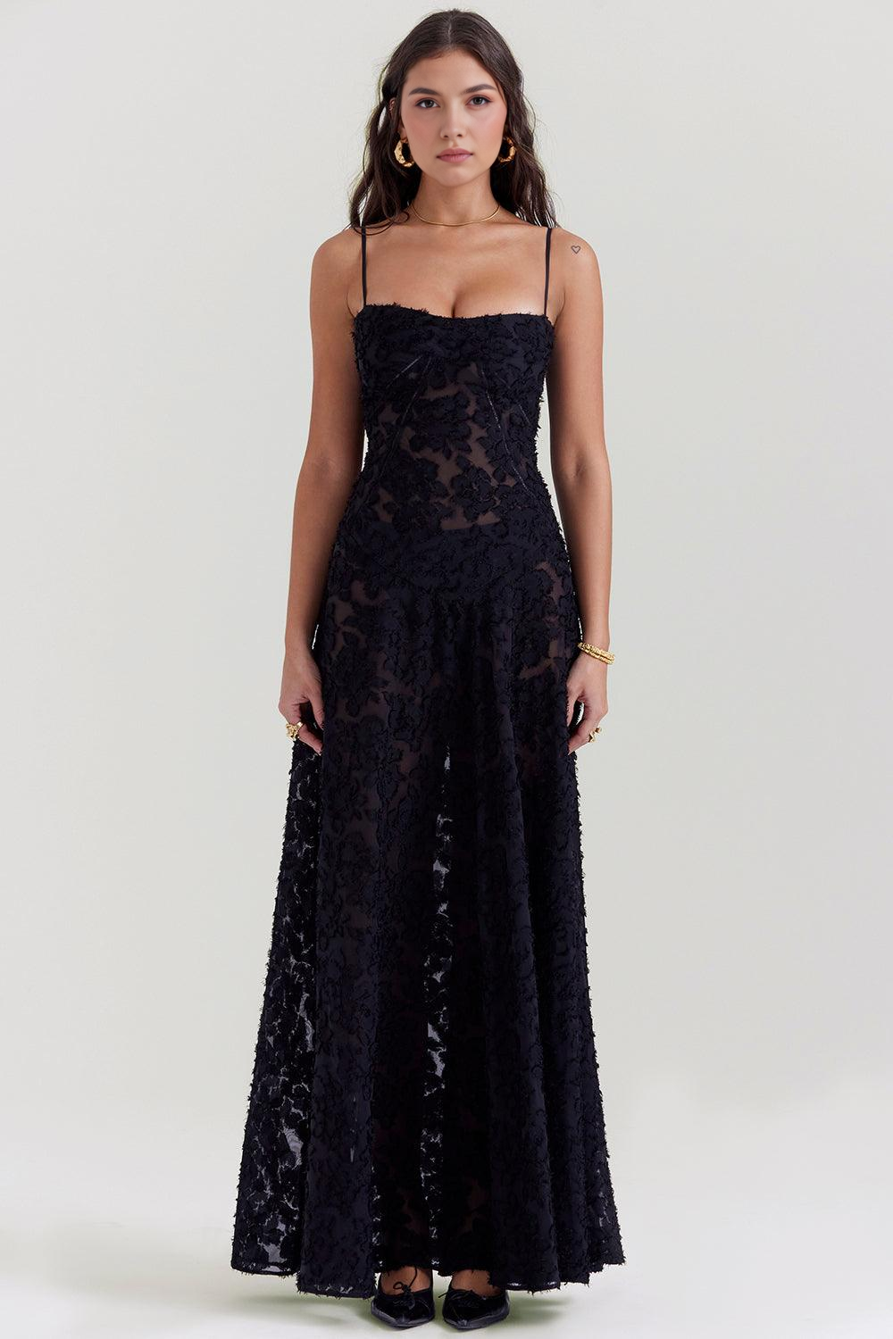Black | Seren Evening Dress