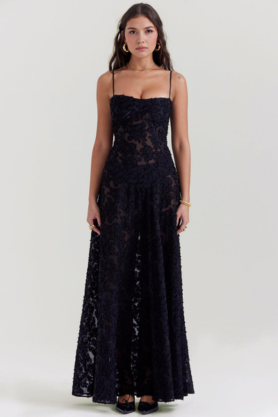 Black | Seren Evening Dress