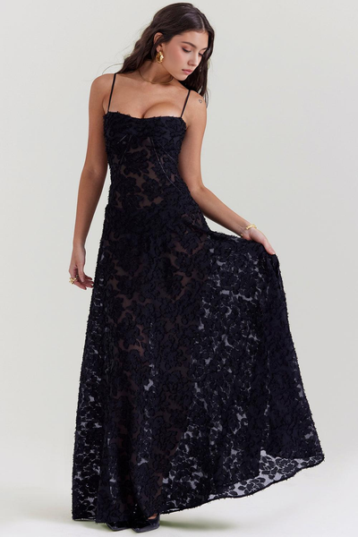 Black | Seren Evening Dress