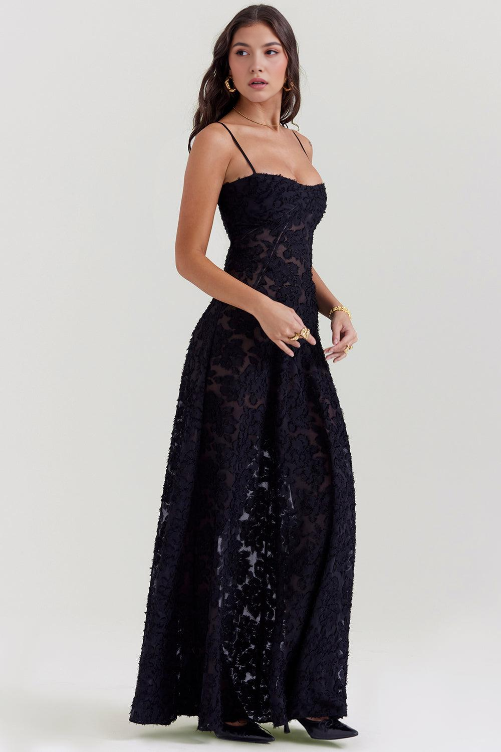 Black | Seren Evening Dress
