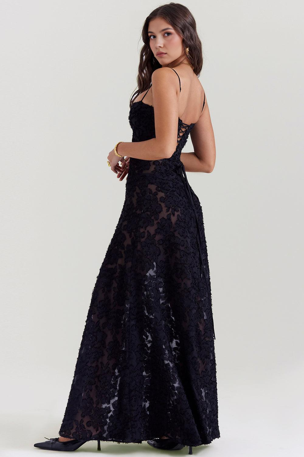 Black | Seren Evening Dress