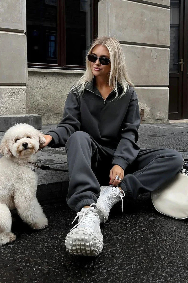 Brit & Boho™️ Ivana I Oversize Cotton Tracksuit