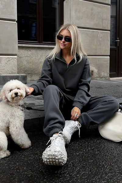 Brit & Boho™️ Ivana I Oversize Cotton Tracksuit