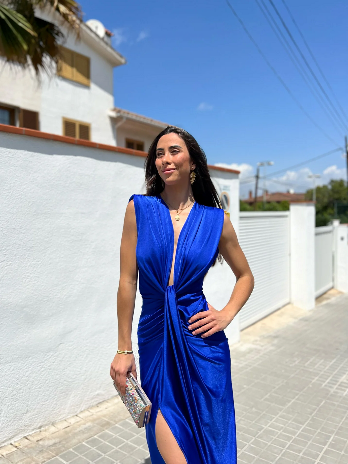 IVANA | Dress with Tie-Front Neckline