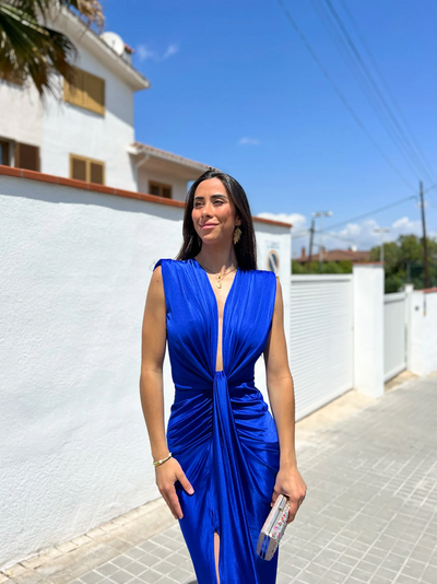 IVANA | Dress with Tie-Front Neckline
