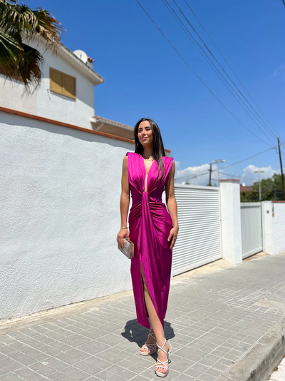IVANA | Dress with Tie-Front Neckline