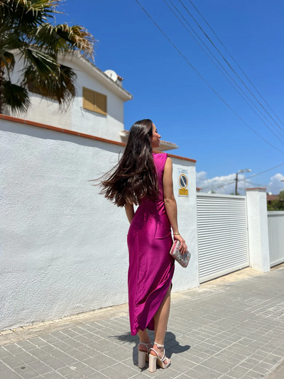IVANA | Dress with Tie-Front Neckline