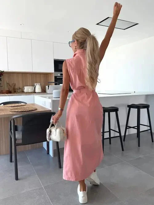 Viki| Maxi Denim Dress