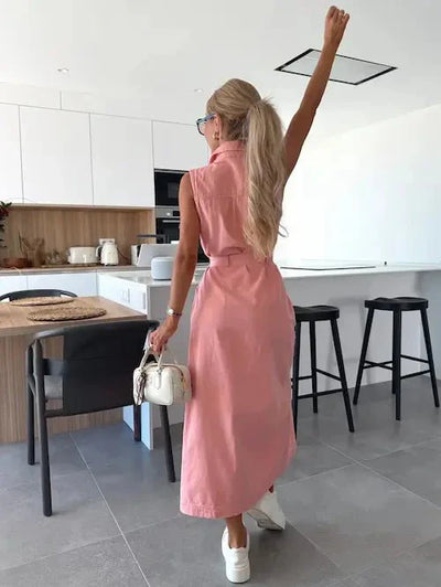 Viki| Maxi Denim Dress