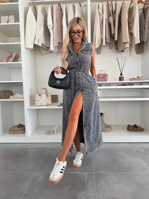 Viki| Maxi Denim Dress