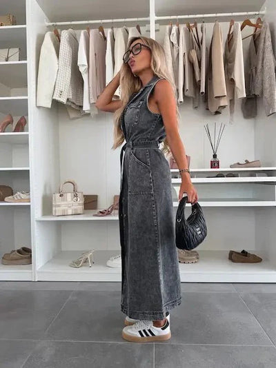 Viki| Maxi Denim Dress