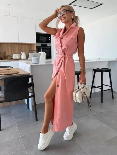 Viki| Maxi Denim Dress