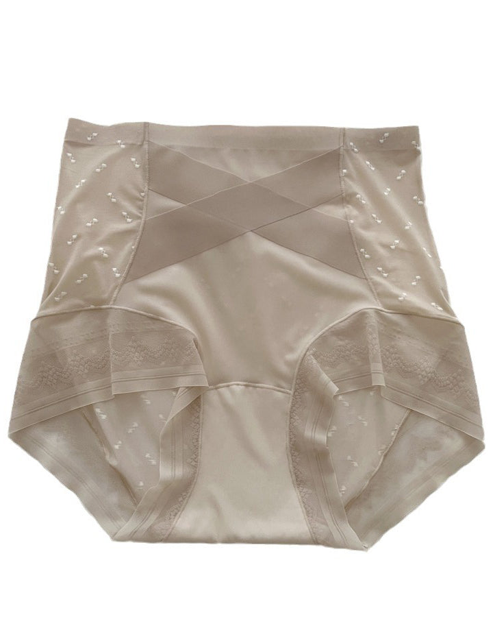 High Waist Sexy Seamless Cross Tummy Lifting Panties