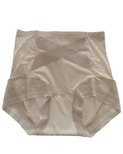 High Waist Sexy Seamless Cross Tummy Lifting Panties