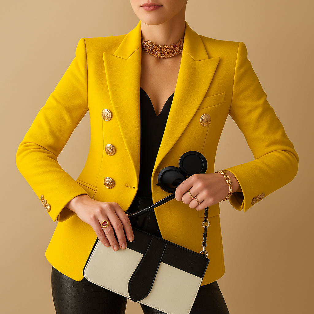 Elegant long blazer for women | Lavina