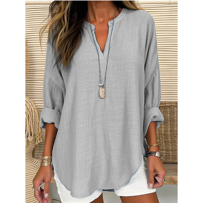Viki | Chic V-Neck Blouse