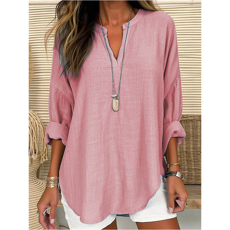 Viki | Chic V-Neck Blouse