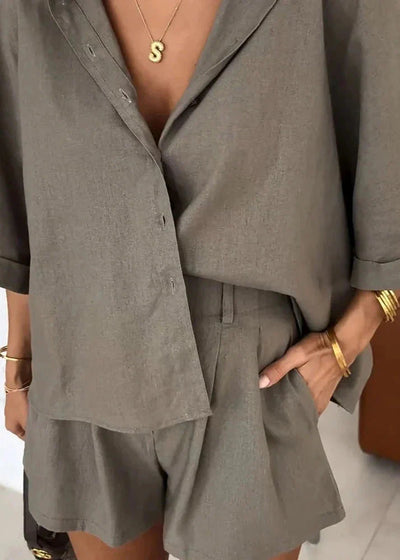 Brit & Boho™️ Mirana | Daily work and casual two-piece set
