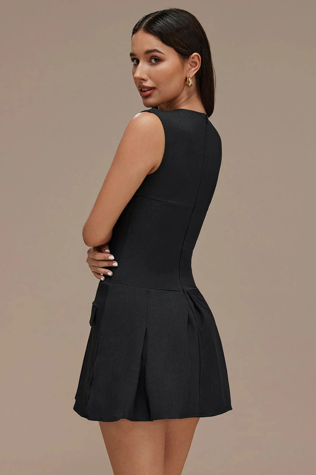 Brit & Boho™ I Summer Plunge Neck Knitted Skirt