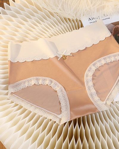 Sexy naadloze satijnen slip met middelhoge taille 