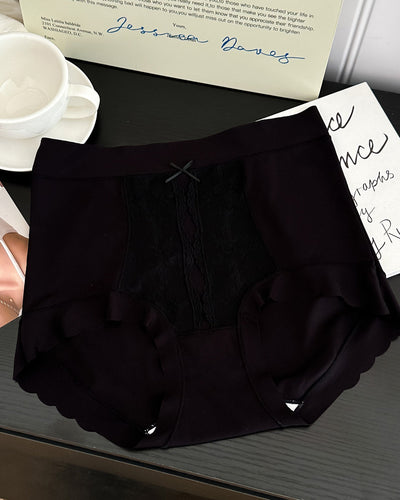 French High Waist Light Tummy Shaping Ice Silk Panties