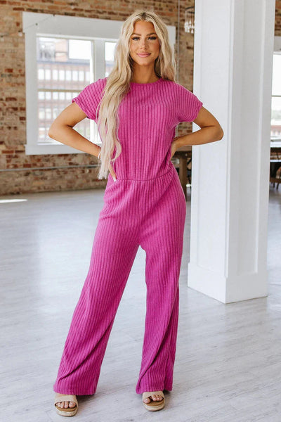 Brit & Boho™ I Robyn Ribbed Jumpsuit