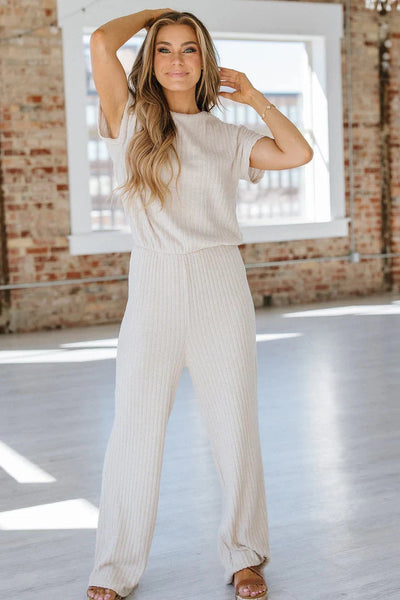 Brit & Boho™ I Robyn Ribbed Jumpsuit
