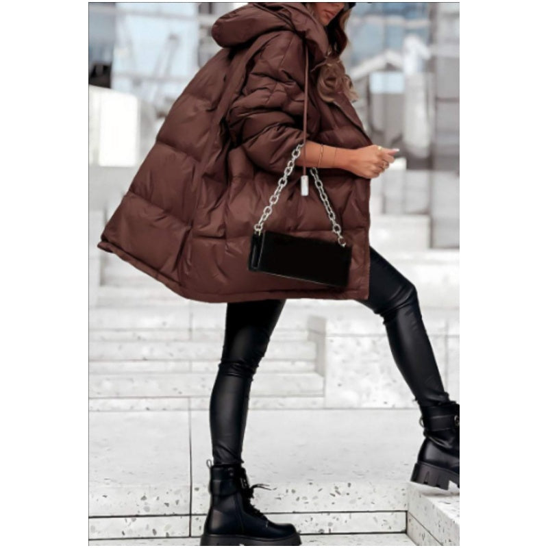 Puffer-jas met capuchon