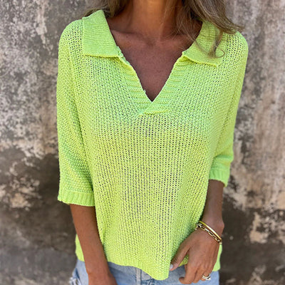 Louane | Casual V-Neck Top