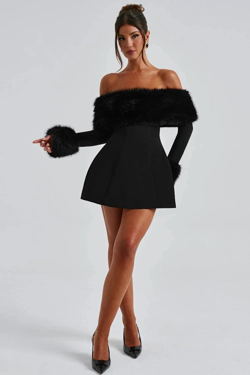Brit & Boho™ I Merrit Mini Dress - Black