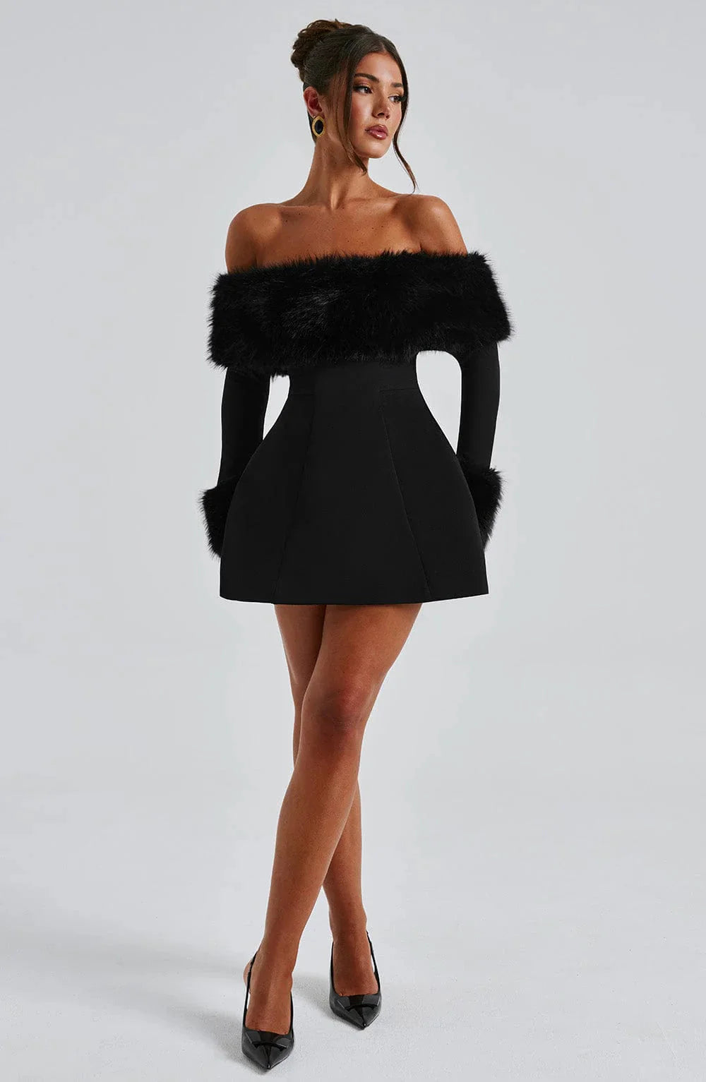 Brit & Boho™ I Merrit Mini Dress - Black