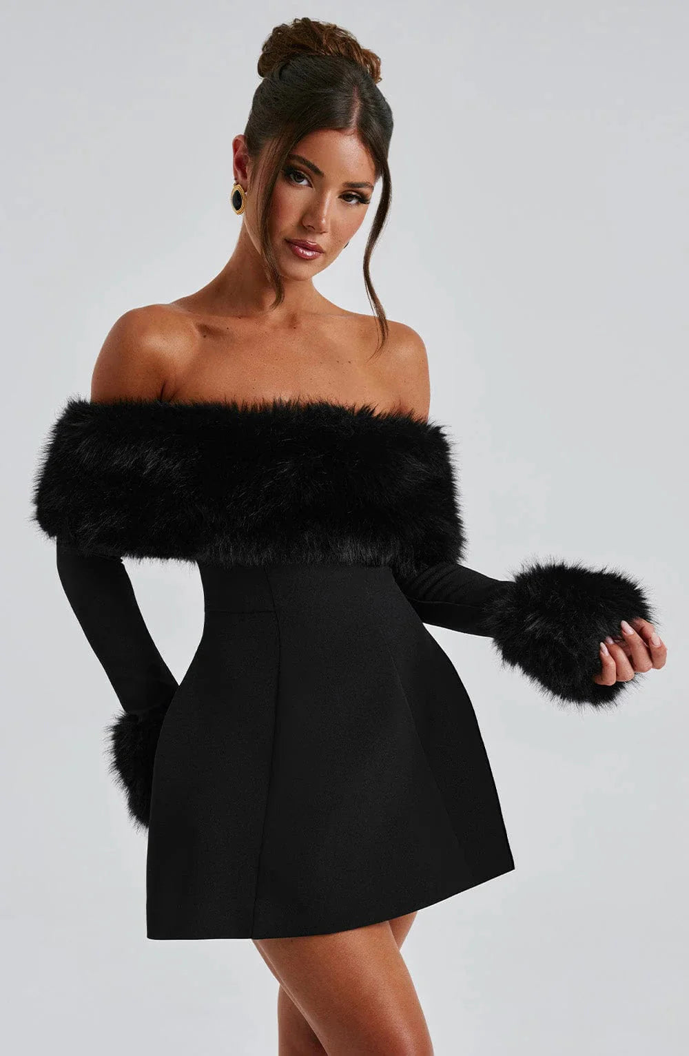 Brit & Boho™ I Merrit Mini Dress - Black