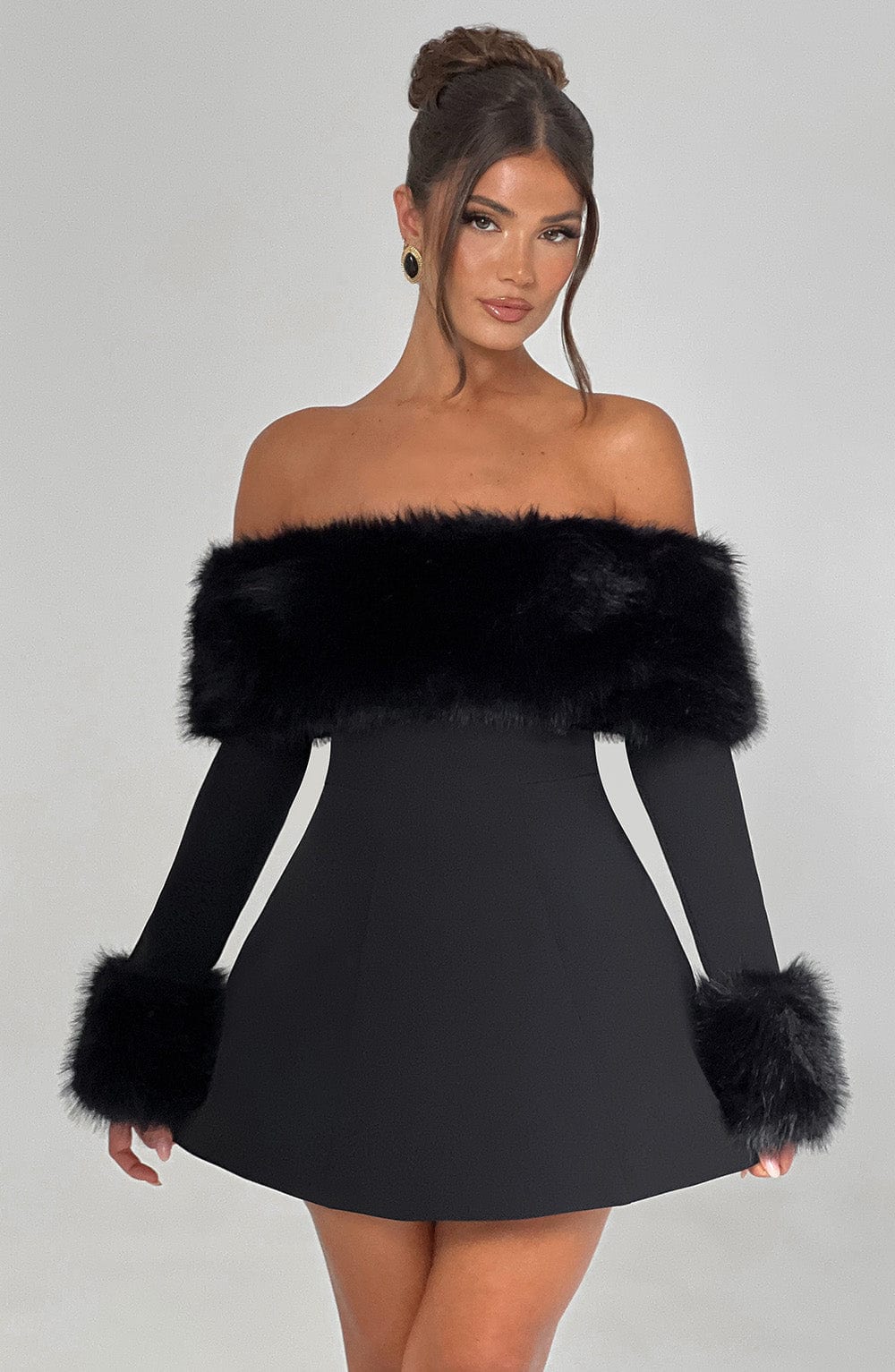 Brit & Boho™ I Merrit Mini Dress - Black